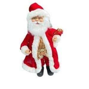 Vintage Classic Santa Claus Doll Christmas Figure Tabletop Holiday‎ Decor 16in